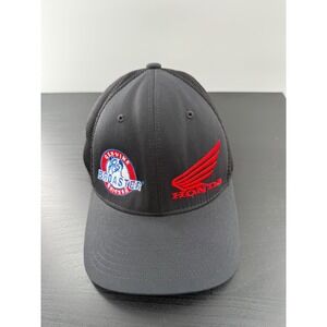 Honda Ride Red Flexfit Hat L-XL Roadrace Factory Broaster Chicken Racing Cap